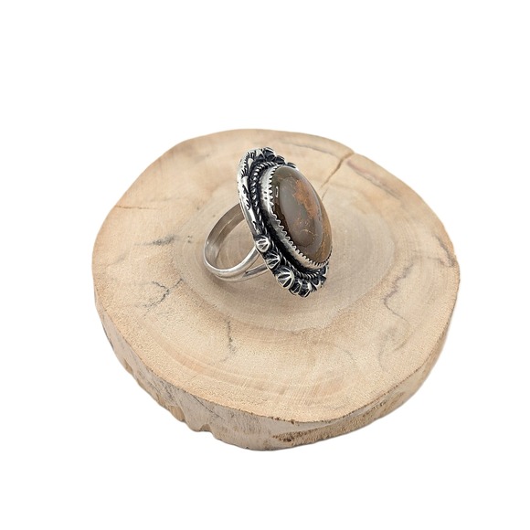 Navajo Jewelry Women's Ring Handcrafted Native American Signed sz‎ 9 *** - Picture 3 of 9
